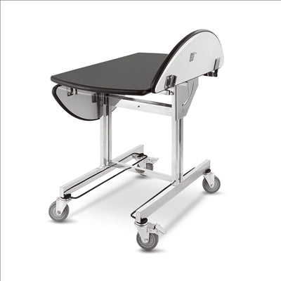 TABLE SERVICE DE CHAMBRE 'ARROW' 109x92x76 CM NOIR METAL (1 UNITÉ)