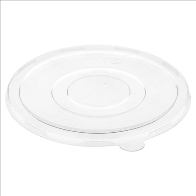 COUVERCLES BAS POUR SALADIERS 224.32-215.04 'BIONIC'  Ø 16x1 CM TRANSPARENT PET (600 UNITÉS)