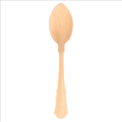 CUILLÈRES 'CLASSIC' 19,3 CM NATUREL BOIS (100 UNITÉS)