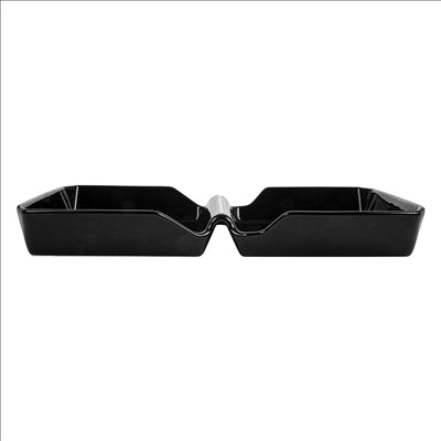 BURGER BOX 26x13,7x3,4 CM NOIR PORCELAINE (6 UNITÉS)
