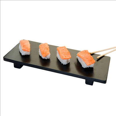 BASE SUSHI 30x11x2,5 CM NOIR BAMBOU (1 UNITÉ)