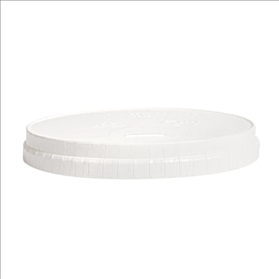 COUVERCLES POUR GOBELETS 310 G/M2 Ø 8 CM BLANC CARTON (1000 UNITÉS)