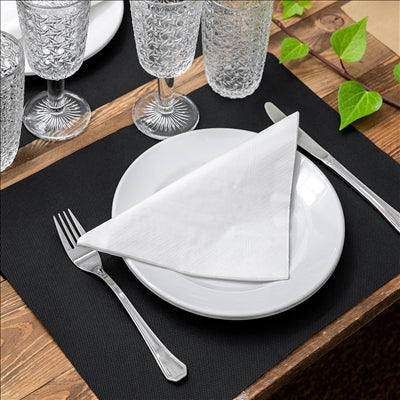 SERVIETTES 3 PLIS 17 G/M2 40x40 CM BLANC OUATE (1000 UNITÉS)