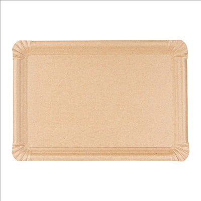 PLATEAUX PÂTISSERIE - MOYENS  340 G/M2 26x18 CM NATUREL KRAFT (250 UNITÉS)