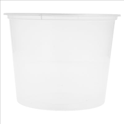 RÉCIPIENTS INJECTÉS MICRO-ONDABLES 600 ML Ø 11,5x8,5 CM TRANSPARENT PP (500 UNITÉS)