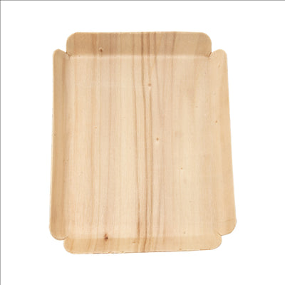 BARQUETTES RECTANGULAIRES 'WOOD' 15x11,5x1,5 CM NATUREL BOIS (200 UNITÉS)