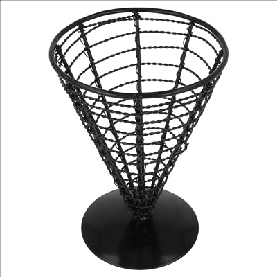 BASKET 'ARTINOX' Ø 12,8x18 CM NOIR ACIER (6 UNITÉS)