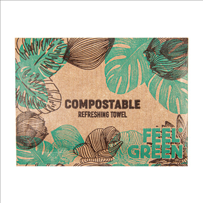 RINCE-DOIGTS RAFRAÎCHISSANTS "CITRON" KRAFT 6x8 CM BLANC CELLULOSE (2000 UNITÉS)