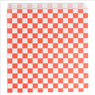 PAPIER INGRAISSABLES OUVERT 2 CÔTÉS FAST FOOD 'FITIPALDI' 32 G/M2 17x18 CM ROUGE PARCH.INGRAISSABLE (500 UNITÉS)