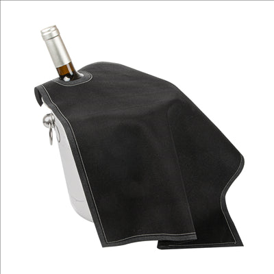 12 U. TORCHONS EN ROULEAU 'CUBI-DRAP' 40x40 CM NOIR COTON (1 UNITÉ)