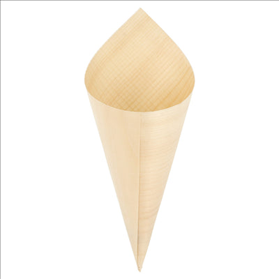 CORNETS EN FEUILLE DE PEUPLIER 17 CM NATUREL BOIS (1000 UNITÉS)