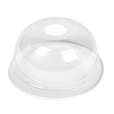 COUVERCLES COUPOLE AVEC ORIFICE POUR 224.01 Ø 8,5x4,2 CM TRANSPARENT PLA (800 UNITÉS)