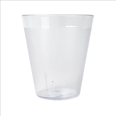 GOBELETS EMPILABLES 320 ML Ø 8,6/5,4x9,7 CM TRANSPARENT POLYCARBONATE (12 UNITÉS)