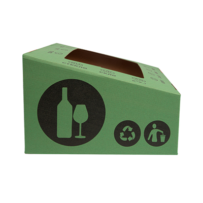 COUVERCLE EN VERRE 38,4x31,1x12 CM VERT CARTON (10 UNITÉS)