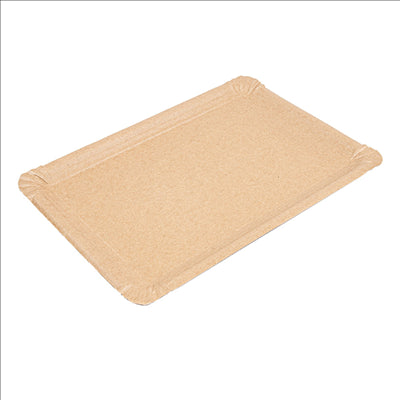 PLATEAUX PÂTISSERIE - MOYENS  340 G/M2 26x18 CM NATUREL KRAFT (250 UNITÉS)