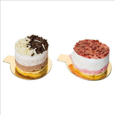 CARTONS PÂTISSERIE DEUX FACES  950 G/M2 Ø 8 CM OR/NOIR CARTON (250 UNITÉS)