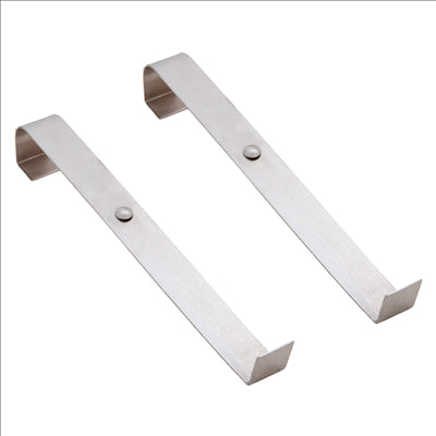 2 U. SUPPORTS DOUBLER POUR ÉTAGÈRE 21,5 CM ARGENTE FER (1 UNITÉ)