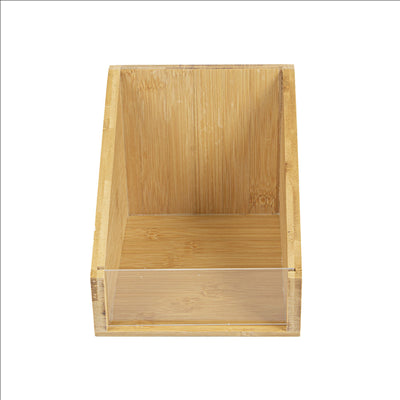 DISTRIBUTEUR CONDIMENTS 15x18x14 CM NATUREL BAMBOU (1 UNITÉ)