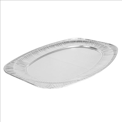 PLATEAUX OVALES 54,8x36x2,2 CM ALUMINIUM (10 UNITÉS)