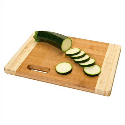 PLANCHE À DÉCOUPER BICOLORE 22x30x1,9 CM NATUREL BAMBOU (1 UNITÉ)