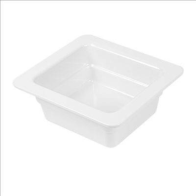 BACS GN 1/6 6,5 (h) CM BLANC MÉLAMINE (6 UNITÉS)