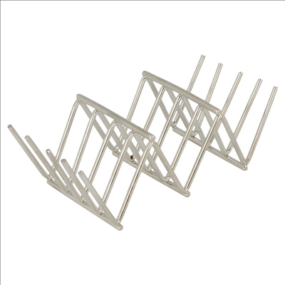 RACK MINI TACOS 'ARTINOX' 11,8x5,1x3,7 CM ARGENTE INOX (12 UNITÉS)