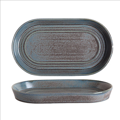PLATS OVALES 'RUSTY' 'AKALA' 18x9,8x2,5 CM OXYDE PORCELAINE (6 UNITÉS)