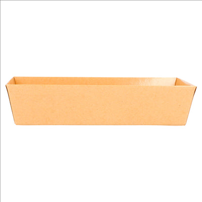 BARQUETTES 250 + 12,5 PE G/M2 15,5x8,5x3,5 CM NATUREL KRAFT (1000 UNITÉS)