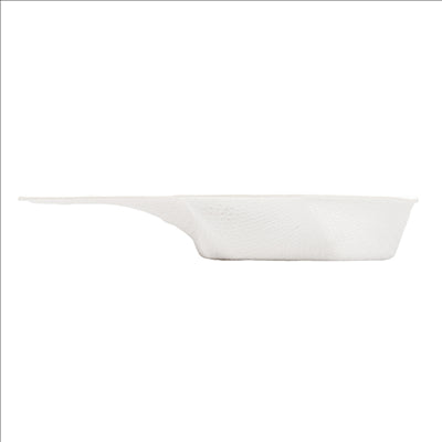RÉCIPIENTS HEXAGONALES 'BIONIC' 5,5x1,5 CM BLANC BAGASSE (1000 UNITÉS)