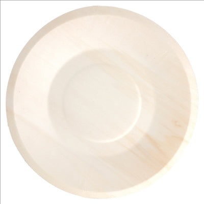 ASSIETTES RONDES 'WOOD' Ø 19x1,5 CM NATUREL BOIS (200 UNITÉS)