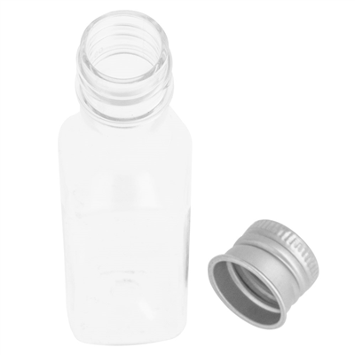 FLACONS AVEC BOUCHON EN ALUMINIUM 35 ML Ø2,5x9,6 CM TRANSPARENT PET (100 UNITÉS)