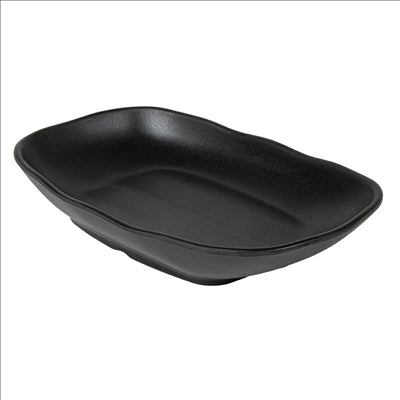 BOLS RECTANGULAIRES 'ASAMI WARE' 25,2x15,8x4,2 CM NOIR MÉLAMINE (6 UNITÉS)