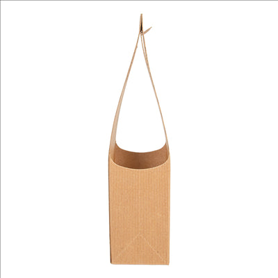 100 U. BOÎTES 1 BOUTEILLE 9x9x38,5 CM NATUREL KRAFT (100 UNITÉS)