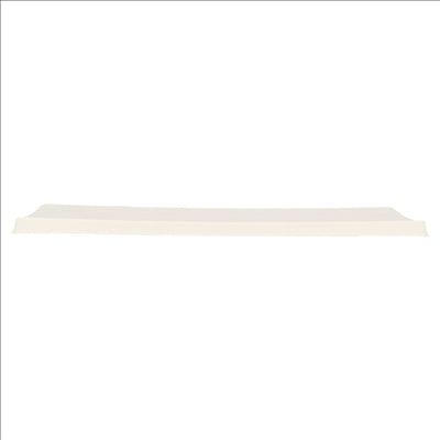 PLATEAUX NAGAKAKU 'BIONIC' 30x10x1,3 CM BLANC BAGASSE (200 UNITÉS)