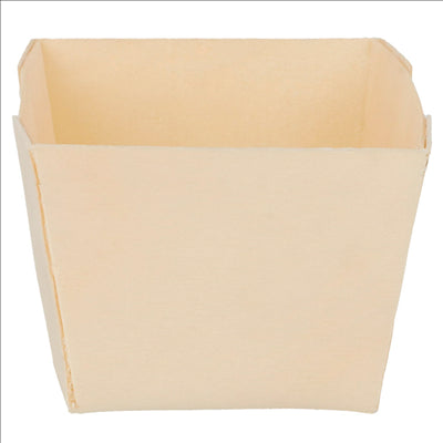 BARQUETTES CARRÉES 7x7x5,5 CM NATUREL BOIS (500 UNITÉS)