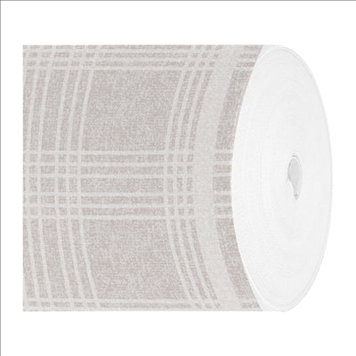 "TÊTE-À-TÊTE" PRÉ. 120CM (20 FEU.) 'X-SOFT' 'MADRAS I' 65 G/M2 0,40x24 M GRIS AIRLAID (6 UNITÉS)