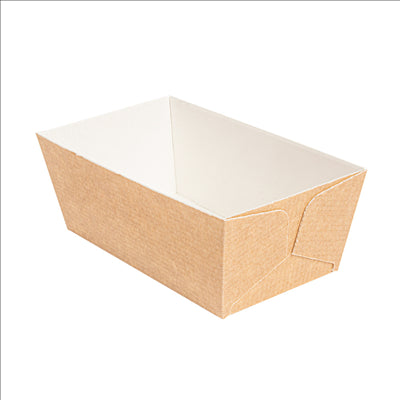 MOULES CUISSON PÂTISSERIE 230 G/M2 11,5x6,5x5 CM NATUREL KRAFT (300 UNITÉS)