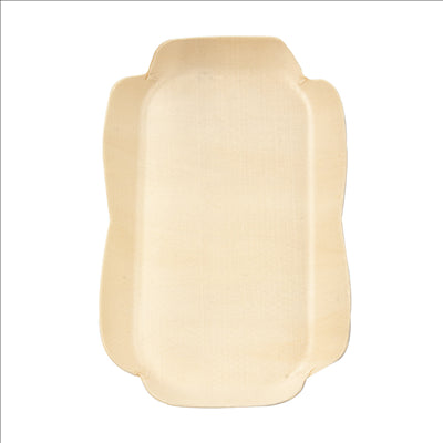 BARQUETTES RECTANGULAIRES 'WOOD' 16,5x11x2 CM NATUREL BOIS (200 UNITÉS)