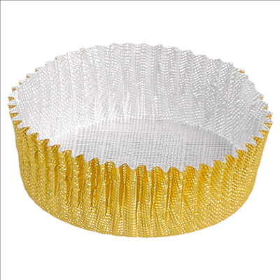 CAPSULES MILANO 'PETITS FOURS' Ø 3,9x1,3 CM DORE ALUMINIUM (1500 UNITÉS)