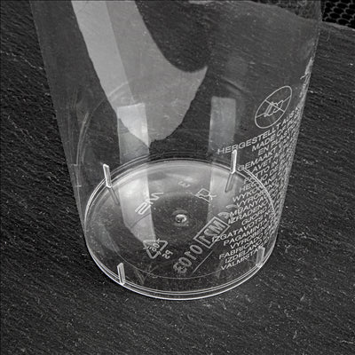VERRES INJECTÉS 200 ML Ø 7,5/5,1x9,7 CM TRANSPARENT CRISTAL PS (1000 UNITÉS)