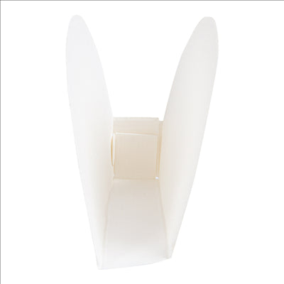 RÉCIPIENTS POUR TACOS 'THEPACK' 220 G/M2 15x2x7 CM BLANC CARTON ONDULÉ NANO-MICRO (1200 UNITÉS)