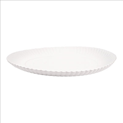 PLATEAUX PÂTISSERIE EN RELIEF 420 G/M2 Ø 26 CM BLANC CARTON (50 UNITÉS)