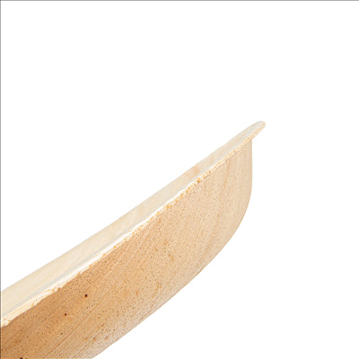 ASSIETTES RONDES 'ARECA' Ø 25x2,5 CM NATUREL ARECA (200 UNITÉS)