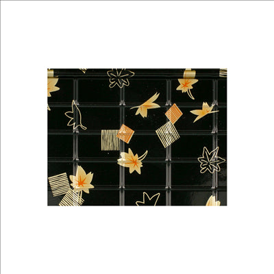 RÉCIPIENTS + COUVERCLES POUR "SUSHI" 17x12,3x4,5 CM NOIR PS (600 UNITÉS)