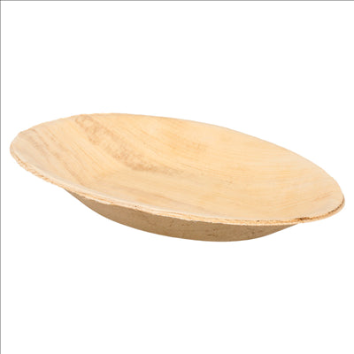 ASSIETTES OVALES 'ARECA' 17x12x2 CM NATUREL ARECA (200 UNITÉS)