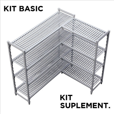 SUPPLÉMENTAIRE ÉTAGÈRE WINDSHELVING 'ARROW' 61x91x180 CM GRIS ACIER (1 UNITÉ)