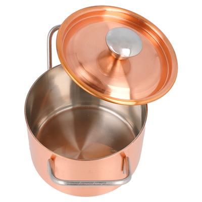 MINI SAUTOIRS 'ARTINOX' Ø 9x6 CM CUIVRE INOX (6 UNITÉS)