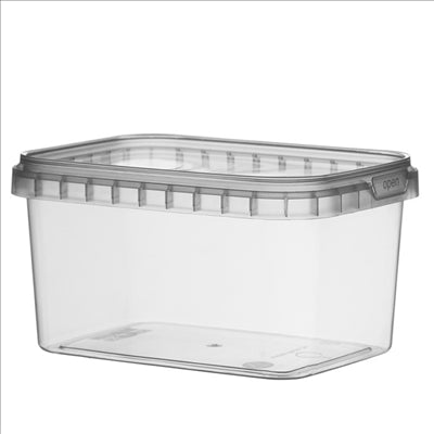 RÉCIPIENTS INVIOLABLES + COUVERCLES 425 ML 13,8x9,8x5,1 CM TRANSPARENT PP (318 UNITÉS)