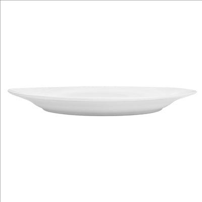 ASSIETTES PLATES Ø 23 CM BLANC PORCELAINE (36 UNITÉS)