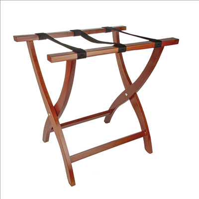 POSE VALISES PLIABLE SANS DOSSIER 'ARROW' 61x44x60 CM NOYER BOIS (1 UNITÉ)